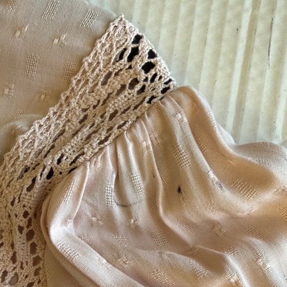 NWT Knox Rose Peasant Tiered Blouse Size XL Blush Pink 3/4 Sleeves Boho READ - Picture 13 of 14